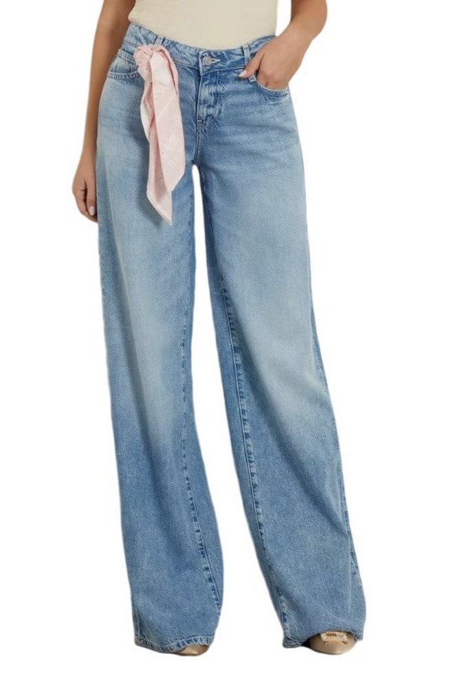 GUESS SEXY PALAZZO ΠΑΝΤΕΛΟΝΙ ΓΥΝΑΙΚΕΙΟ BLUΕ DENIM