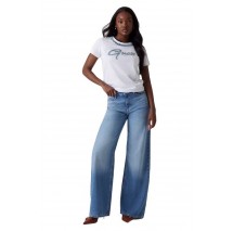 GUESS JEANS CHAIN TEET-SHIRT  ΜΠΛΟΥΖΑ ΓΥΝΑΙΚΕΙΑ WHITE