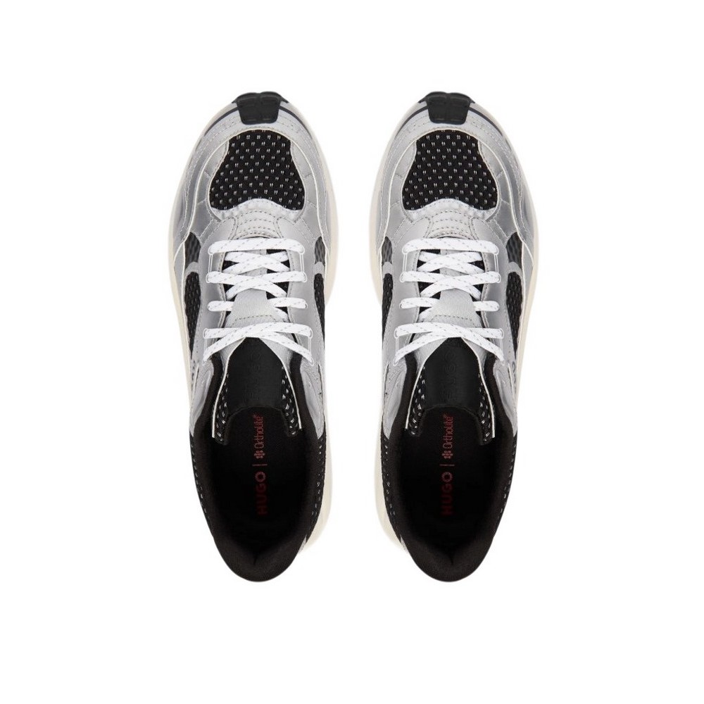 HUGO BOSS SNEAKERS GO2  MTPU ΠΑΠΟΥΤΣΙΑ ΑΝΔΡΙΚΑ BLACK/SILVER