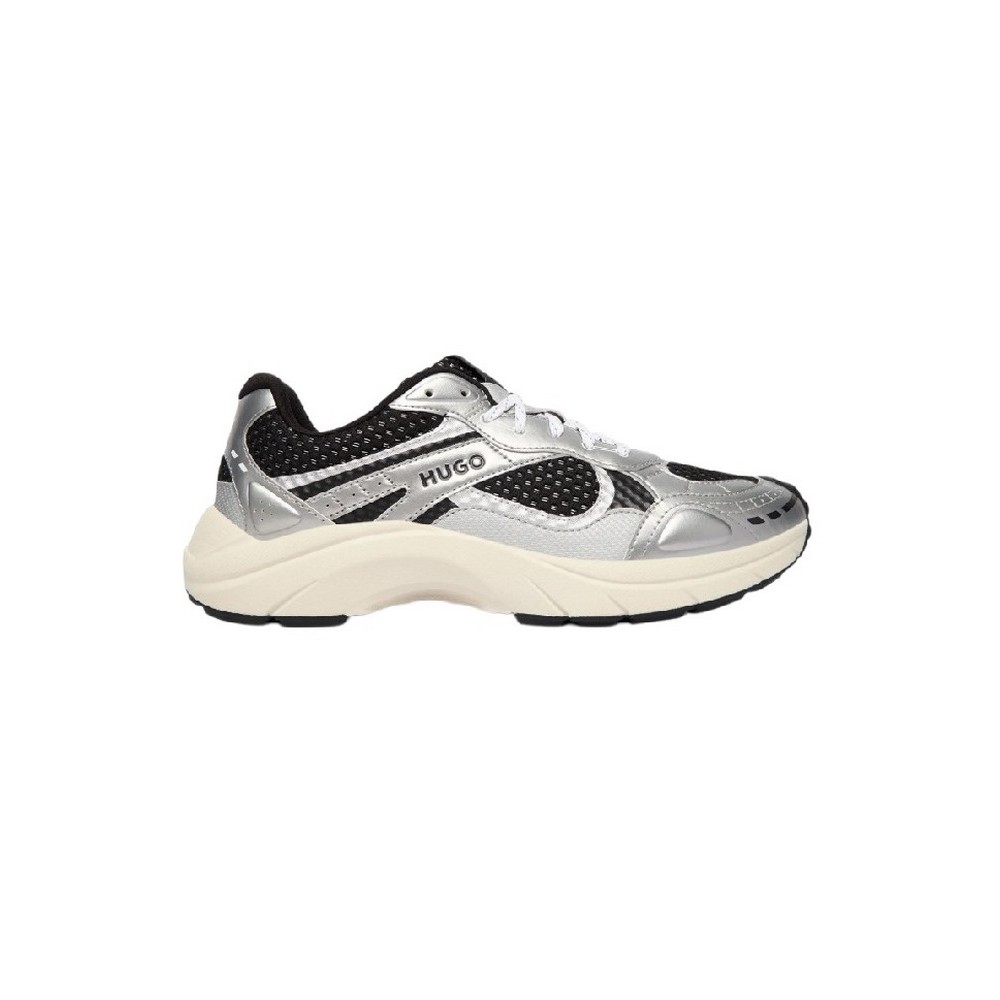 HUGO BOSS SNEAKERS GO2  MTPU ΠΑΠΟΥΤΣΙΑ ΑΝΔΡΙΚΑ BLACK/SILVER