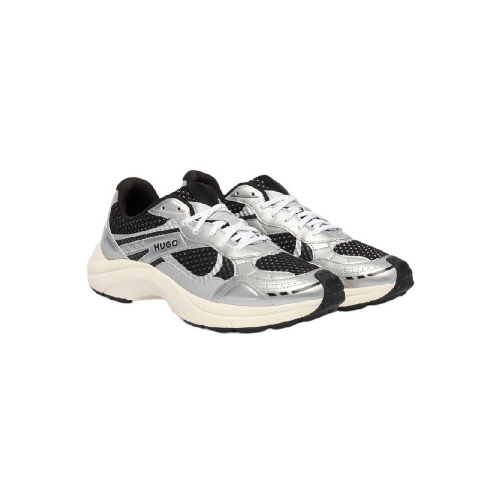 HUGO BOSS SNEAKERS GO2  MTPU ΠΑΠΟΥΤΣΙΑ ΑΝΔΡΙΚΑ BLACK/SILVER