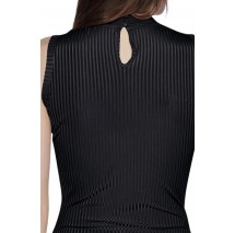 GUESS EVE SL TN RIB ΤΟΠ ΜΠΛΟΥΖΑ ΓΥΝΑΙΚΕΙΑ BLACK
