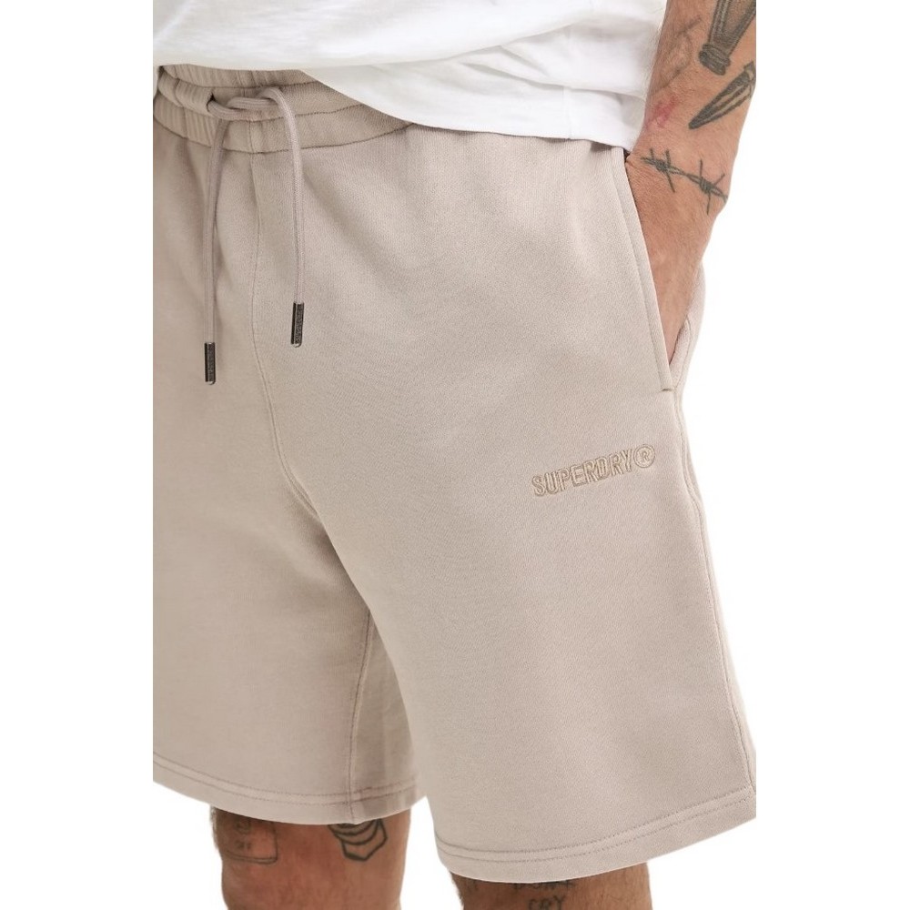 SUPERDRY D1 SDSW MICRO LOGO SHORT ΒΕΡΜΟΥΔΑ  ΑΝΔΡΙΚΗ BEIGE