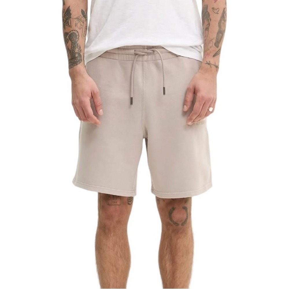 SUPERDRY D1 SDSW MICRO LOGO SHORT ΒΕΡΜΟΥΔΑ  ΑΝΔΡΙΚΗ BEIGE