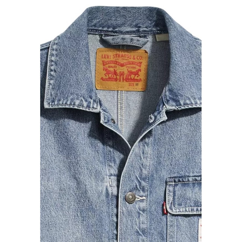 LEVIS BROADWAY ENIGNEER COAT ΜΠΟΥΦΑΝ ΑΝΔΡΙΚΟ BLUΕ DENIM