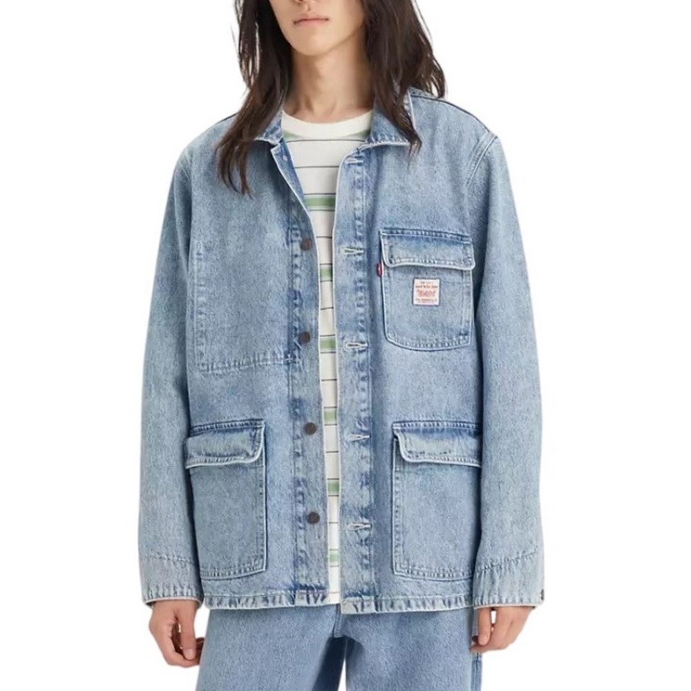 LEVIS BROADWAY ENIGNEER COAT ΜΠΟΥΦΑΝ ΑΝΔΡΙΚΟ BLUΕ DENIM