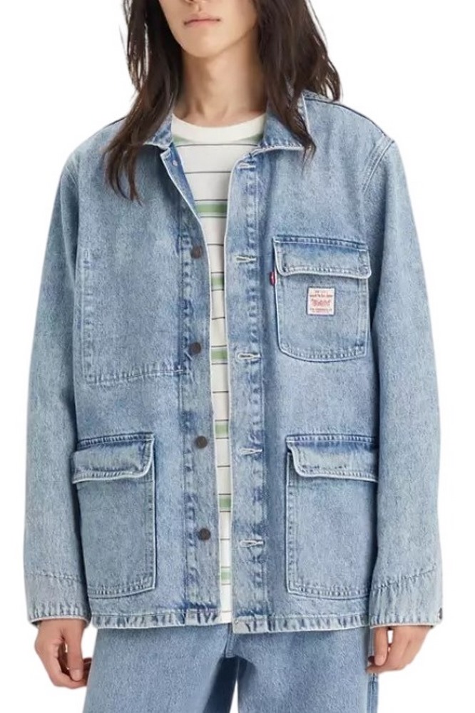 LEVIS BROADWAY ENIGNEER COAT ΜΠΟΥΦΑΝ ΑΝΔΡΙΚΟ BLUΕ DENIM