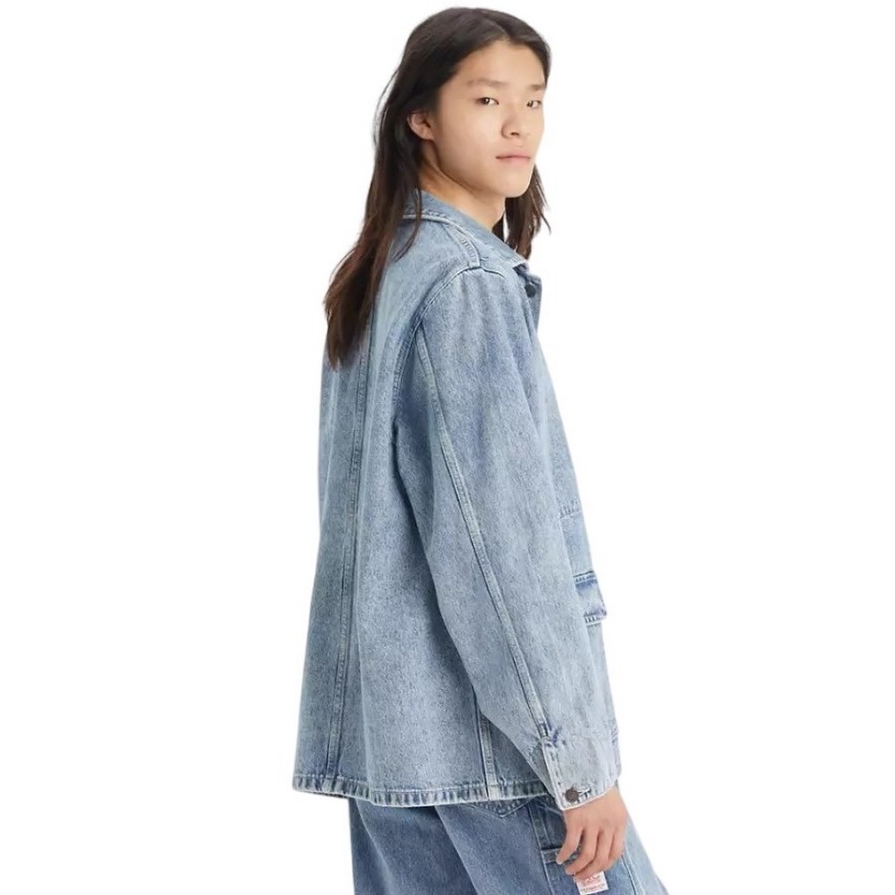 LEVIS BROADWAY ENIGNEER COAT ΜΠΟΥΦΑΝ ΑΝΔΡΙΚΟ BLUΕ DENIM
