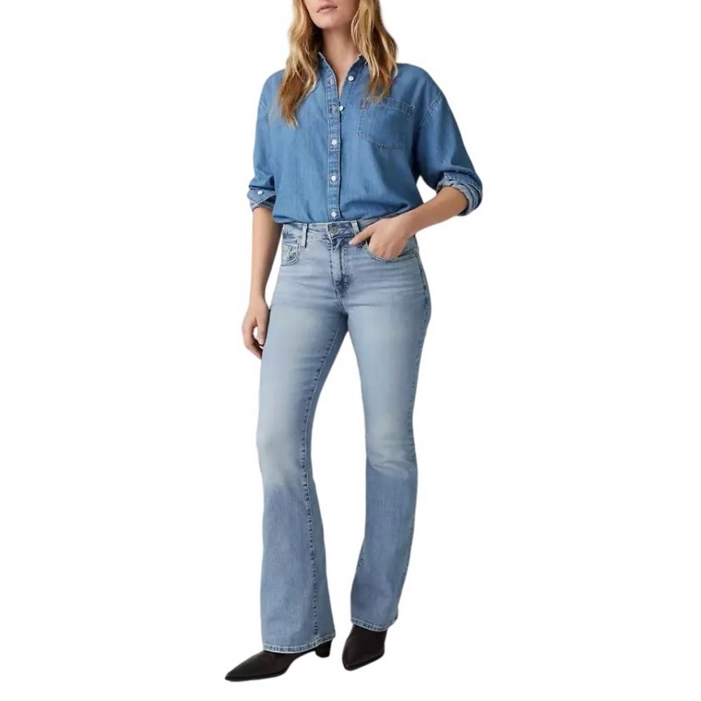 LEVIS 726 HR FLARE A34100027 ΠΑΝΤΕΛΟΝΙ ΓΥΝΑΙΚΕΙΟ BLUΕ DENIM