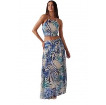 GUESS SL GAELLE CROP TOP ΜΠΛΟΥΖΑ ΤΟΠ ΓΥΝΑΙΚΕΙΟ MULTI
