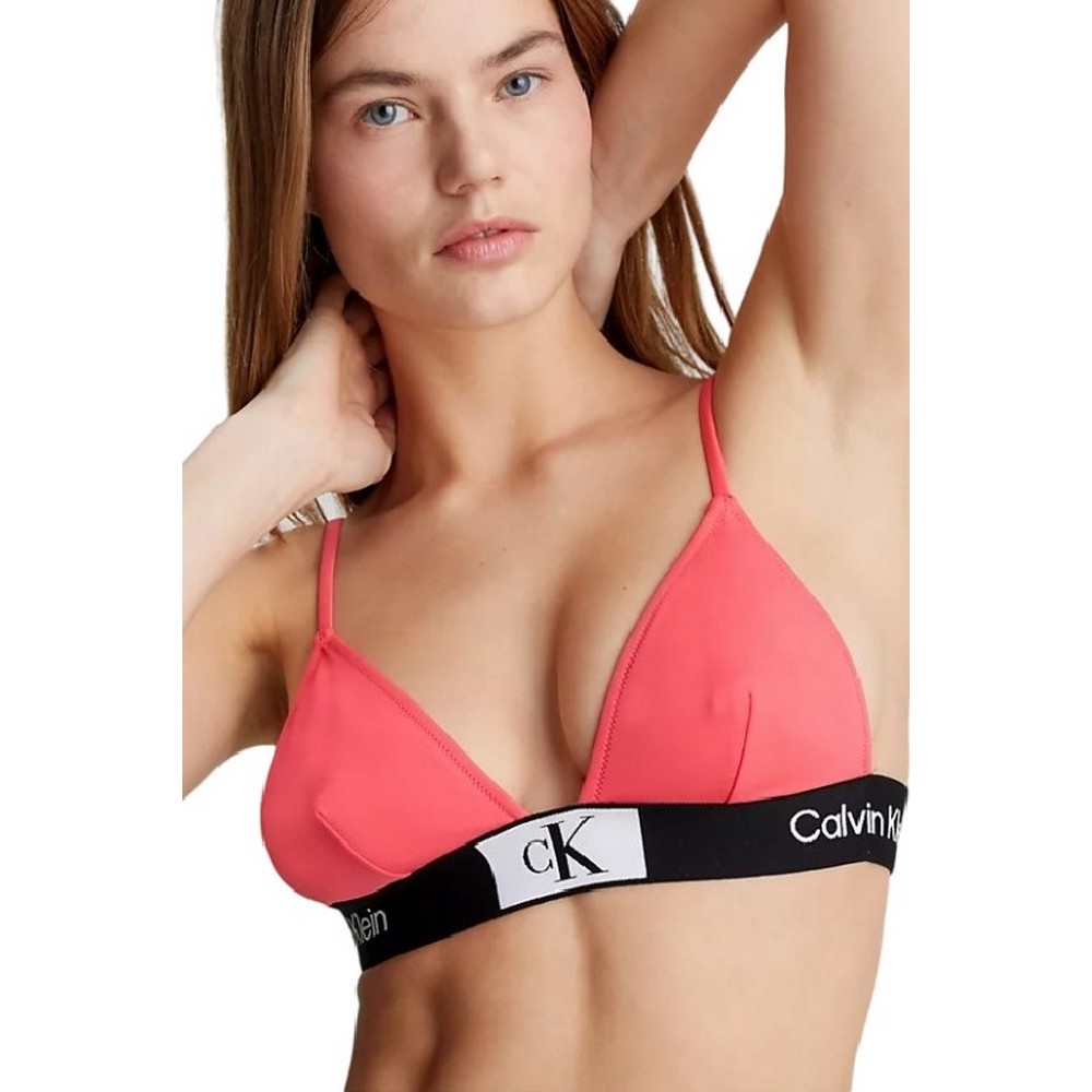 CALVIN KLEIN JEANS FIXED TRIANGLE-RP ΜΑΓΙΟ ΓΥΝΑΙΚΕΙΟ CORAL