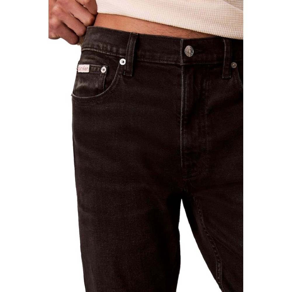 CALVIN KLEIN JEANS CLASSIC TAPER AVERY BLACK STONE ΤΖΙΝ ΠΑΝΤΕΛΟΝΙ ΑΝΔΡΙΚΟ BLACK DENIM