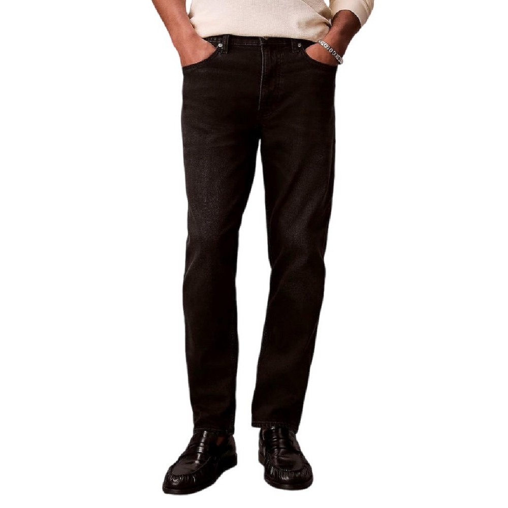 CALVIN KLEIN JEANS CLASSIC TAPER AVERY BLACK STONE ΤΖΙΝ ΠΑΝΤΕΛΟΝΙ ΑΝΔΡΙΚΟ BLACK DENIM