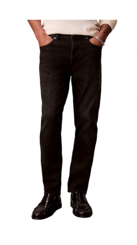 CALVIN KLEIN JEANS CLASSIC TAPER AVERY BLACK STONE ΤΖΙΝ ΠΑΝΤΕΛΟΝΙ ΑΝΔΡΙΚΟ BLACK DENIM