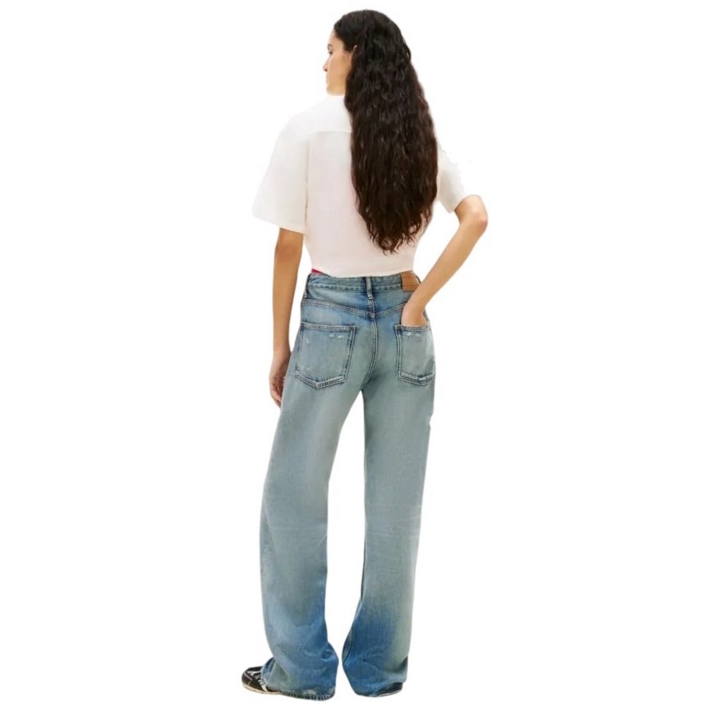 TOMMY JEANS TIE FRONT LINEN SHIRT ΠΟΥΚΑΜΙΣΟ ΓΥΝΑΙΚΕΙΟ ECRU