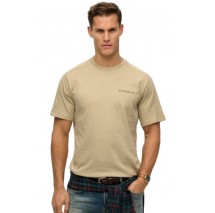 SUPERDRY CHN TECH RELAXED TEE T-SHIRT ΜΠΛΟΥΖΑ ΑΝΔΡΙΚΗ BEIGE