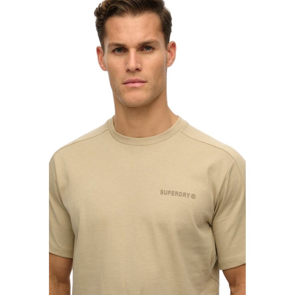 SUPERDRY CHN TECH RELAXED TEE T-SHIRT ΜΠΛΟΥΖΑ ΑΝΔΡΙΚΗ BEIGE