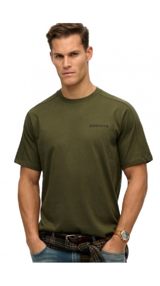 SUPERDRY CHN TECH RELAXED TEE T-SHIRT ΜΠΛΟΥΖΑ ΑΝΔΡΙΚΗ KHAKI