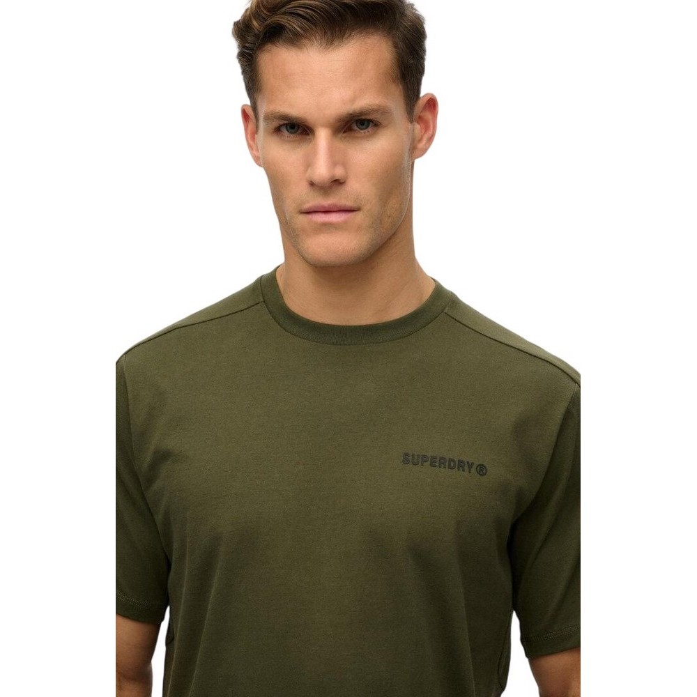 SUPERDRY CHN TECH RELAXED TEE T-SHIRT ΜΠΛΟΥΖΑ ΑΝΔΡΙΚΗ KHAKI