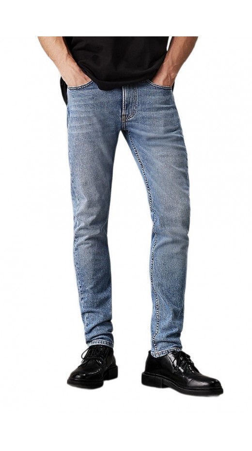 CALVIN KLEIN JEANS SLIM TAPER ΠΑΝΤΕΛΟΝΙ ΑΝΔΡΙΚΟ DENIM LIGHT