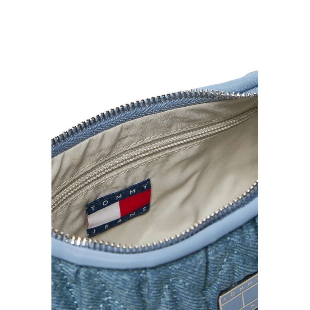 TOMMY JEANS ICONIC SHOULDER DENIM ΤΣΑΝΤΑ ΓΥΝΑΙΚΕΙΑ DENIM LIGHT