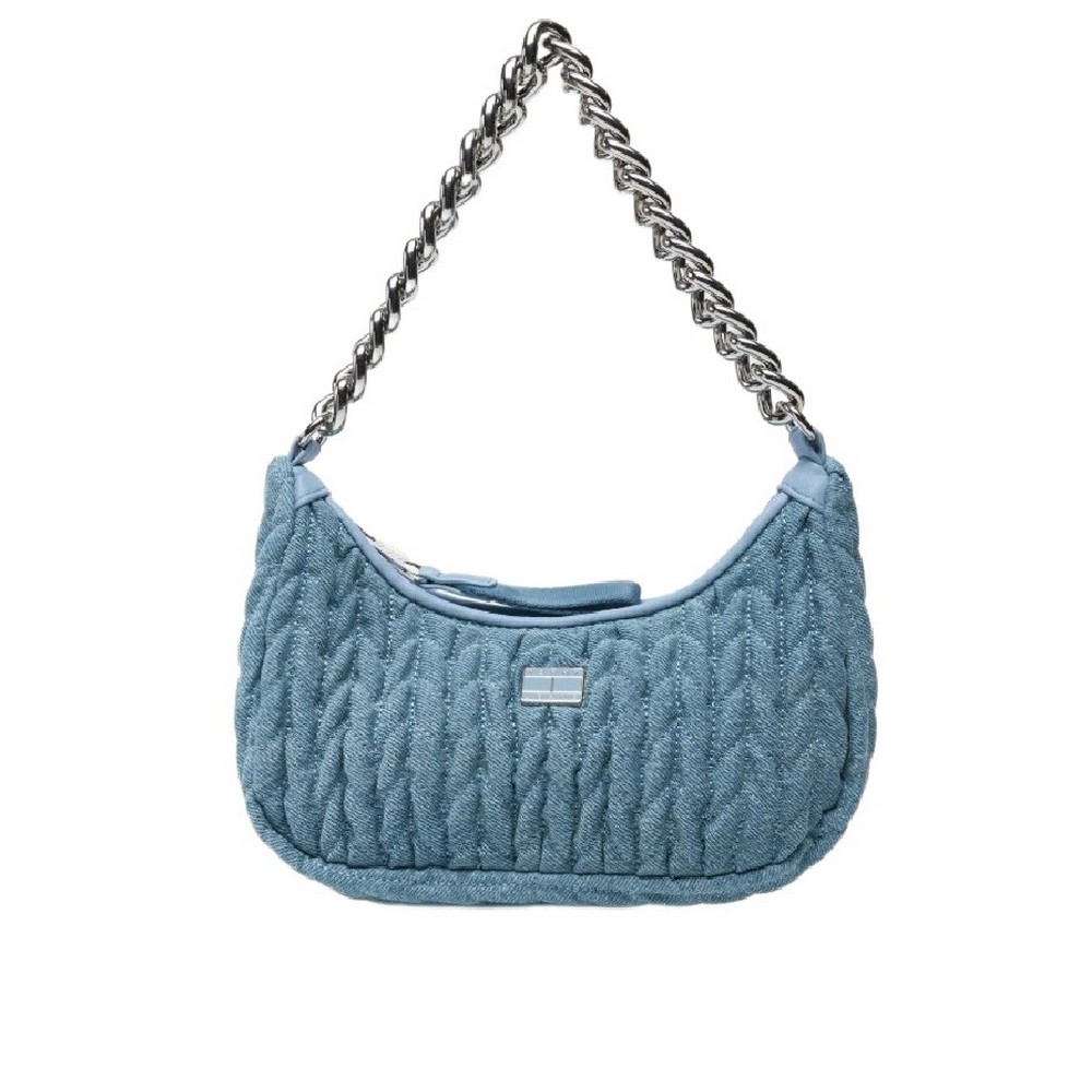 TOMMY JEANS ICONIC SHOULDER DENIM ΤΣΑΝΤΑ ΓΥΝΑΙΚΕΙΑ DENIM LIGHT