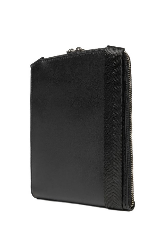 GUESS SIENA CROSSBODY FLAT ZIP AROUN ΤΣΑΝΤΑ ΑΝΔΡΙΚΗ BLACK