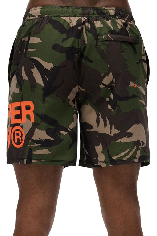SUPERDRY D2 SDSW SPORTSWEAR LOGO 17 SWIM SHORT ΜΑΓΙΟ ΑΝΔΡΙΚΟ GREEN