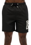 SUPERDRY D2 SDSW SPORTSWEAR LOGO 17 SWIM SHORT ΜΑΓΙΟ ΑΝΔΡΙΚΟ BLACK