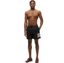 SUPERDRY D2 SDSW SPORTSWEAR LOGO 17 SWIM SHORT ΜΑΓΙΟ ΑΝΔΡΙΚΟ BLACK