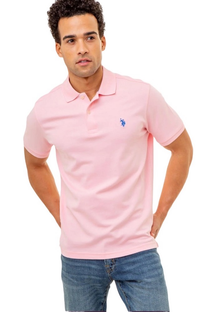 U.S POLO ASSN  41029 POLO T-SHIRT ΜΠΛΟΥΖΑ ΑΝΔΡΙΚΗ PINK