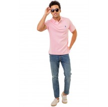 U.S POLO ASSN  41029 POLO T-SHIRT ΜΠΛΟΥΖΑ ΑΝΔΡΙΚΗ PINK