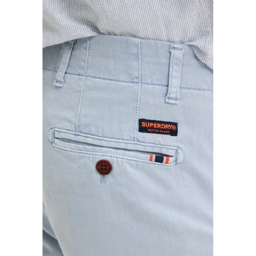 SUPERDRY VINTAGE OFFICER CHINO SHORT ΒΕΡΜΟΥΔΑ ΑΝΔΡΙΚΗ BLUE