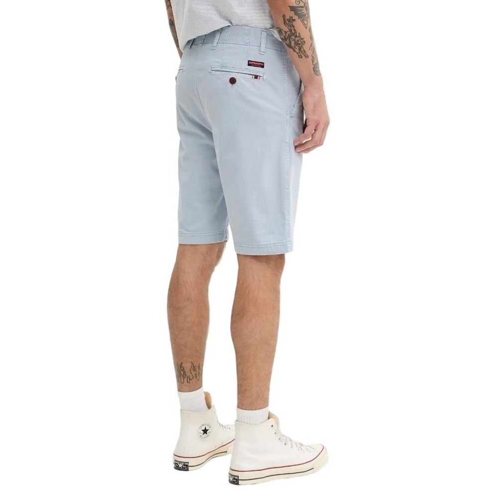 SUPERDRY VINTAGE OFFICER CHINO SHORT ΒΕΡΜΟΥΔΑ ΑΝΔΡΙΚΗ BLUE