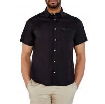 GUESS JEANS SS REG PKT COLLAR  ΠΟΥΚΑΜΙΣΟ ΑΝΔΡΙΚΟ BLACK