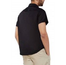 GUESS JEANS SS REG PKT COLLAR  ΠΟΥΚΑΜΙΣΟ ΑΝΔΡΙΚΟ BLACK