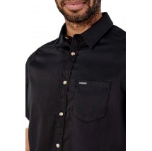 GUESS JEANS SS REG PKT COLLAR  ΠΟΥΚΑΜΙΣΟ ΑΝΔΡΙΚΟ BLACK