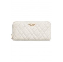 GUESS ISEMAY SLG LARGE ZIP AROUND ΠΟΡΤΟΦΟΛΙ ΓΥΝΑΙΚΕΙΟ OFF WHITE