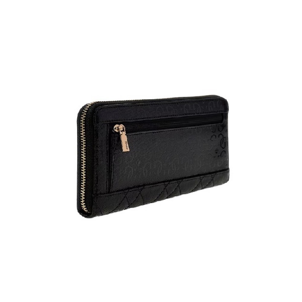 GUESS ISEMAY SLG LARGE ZIP AROUND ΠΟΡΤΟΦΟΛΙ ΓΥΝΑΙΚΕΙΟ BLACK