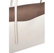 CALVIN KLEIN FOIL LOGO TOTE W/POUCH ΤΣΑΝΤΑ ΓΥΝΑΙΚΕΙΑ WHITE