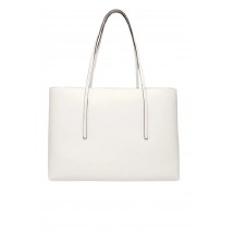 CALVIN KLEIN FOIL LOGO TOTE W/POUCH ΤΣΑΝΤΑ ΓΥΝΑΙΚΕΙΑ WHITE