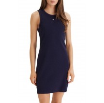 CALVIN KLEIN JEANS SL TEXTURE WAFFLE RACER MINI ΦΟΡΕΜΑ ΓΥΝΑΙΚΕΙΟ DARK BLUE