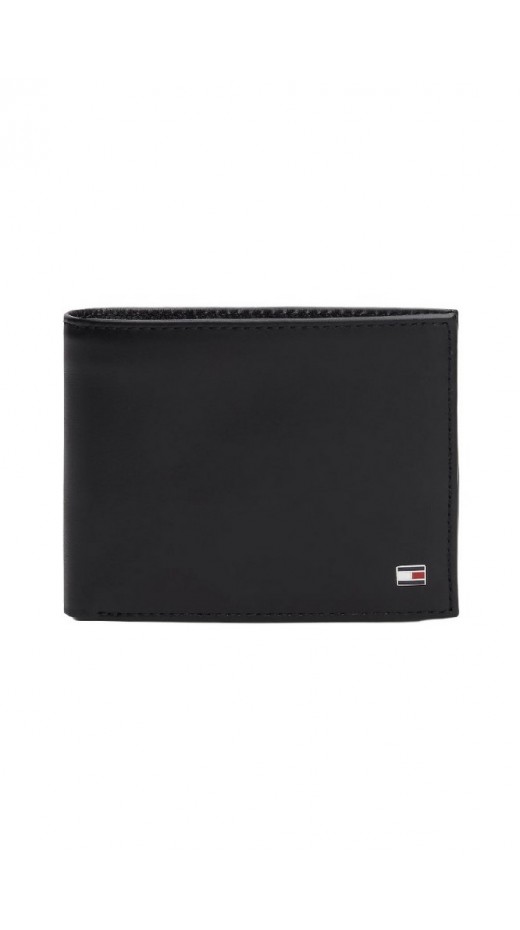 TOMMY HILFIGER ETON CC FLAP AND COIN POCKET ΠΟΡΤΟΦΟΛΙ ΑΝΔΡΙΚΟ BLACK
