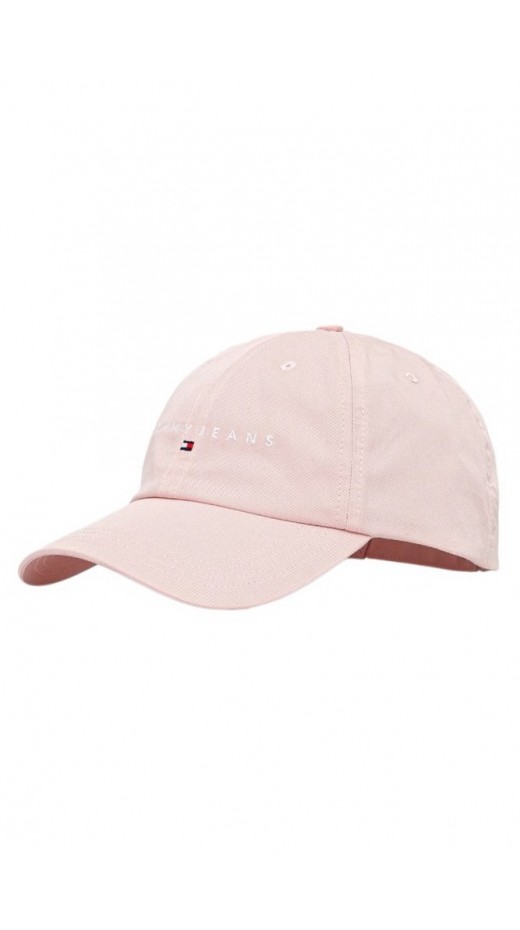 TOMMY JEANS LINEAR LOGO 6 PANEL CAP ΚΑΠΕΛΟ ΓΥΝΑΙΚΕΙΟ PINK