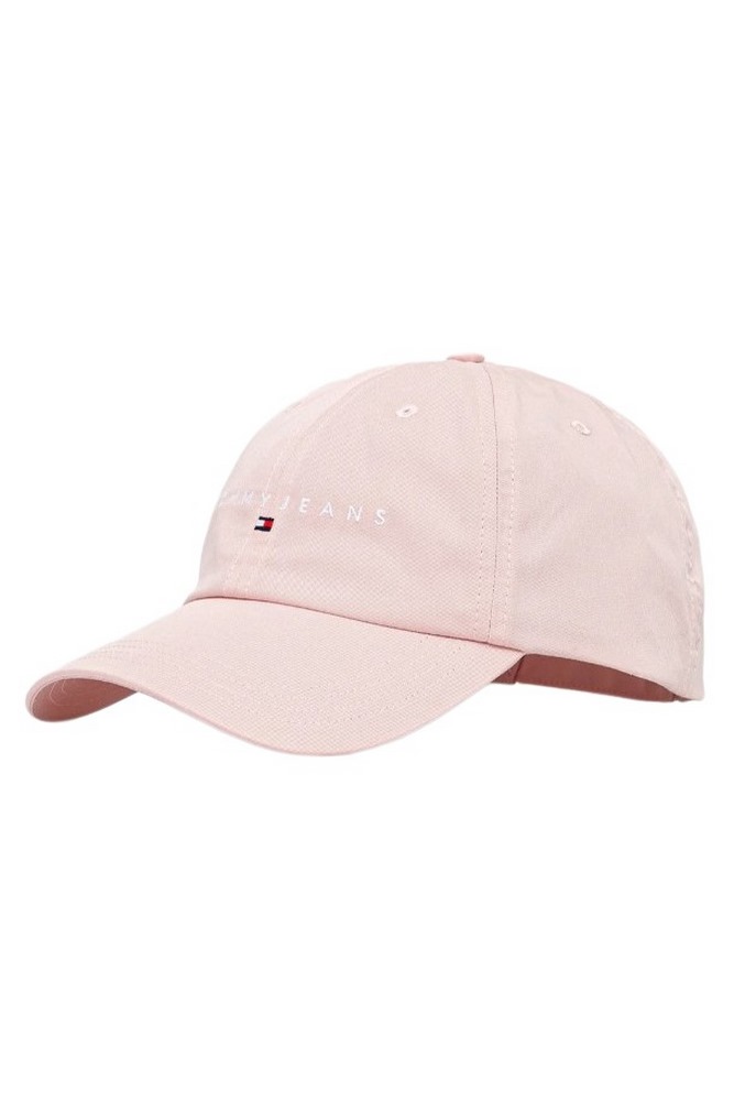 TOMMY JEANS LINEAR LOGO 6 PANEL CAP ΚΑΠΕΛΟ ΓΥΝΑΙΚΕΙΟ PINK