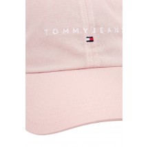 TOMMY JEANS LINEAR LOGO 6 PANEL CAP ΚΑΠΕΛΟ ΓΥΝΑΙΚΕΙΟ PINK