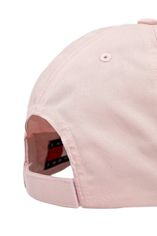 TOMMY JEANS LINEAR LOGO 6 PANEL CAP ΚΑΠΕΛΟ ΓΥΝΑΙΚΕΙΟ PINK