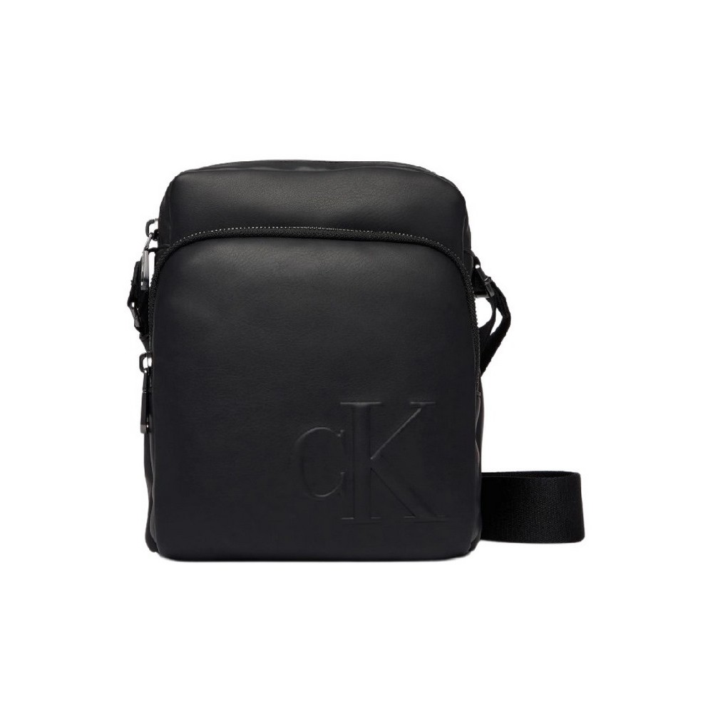 CALVIN KLEIN BOLD CK POCKET REPORTER ΤΣΑΝΤΑ ΑΝΔΡΙΚΗ BLACK