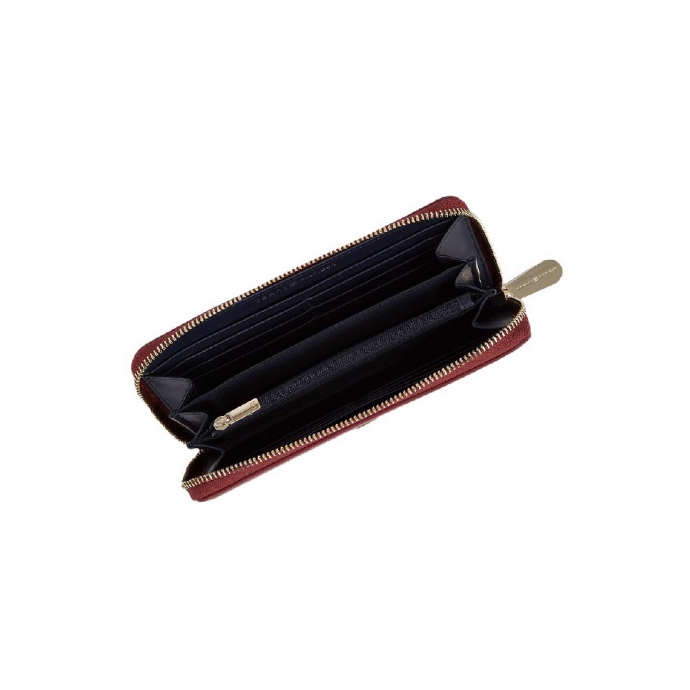 TOMMY HILFIGER POPPY PLUS LARGE ZA ΠΟΡΤΟΦΟΛΙ ΓΥΝΑΙΚΕΙΟ AUBERGINE