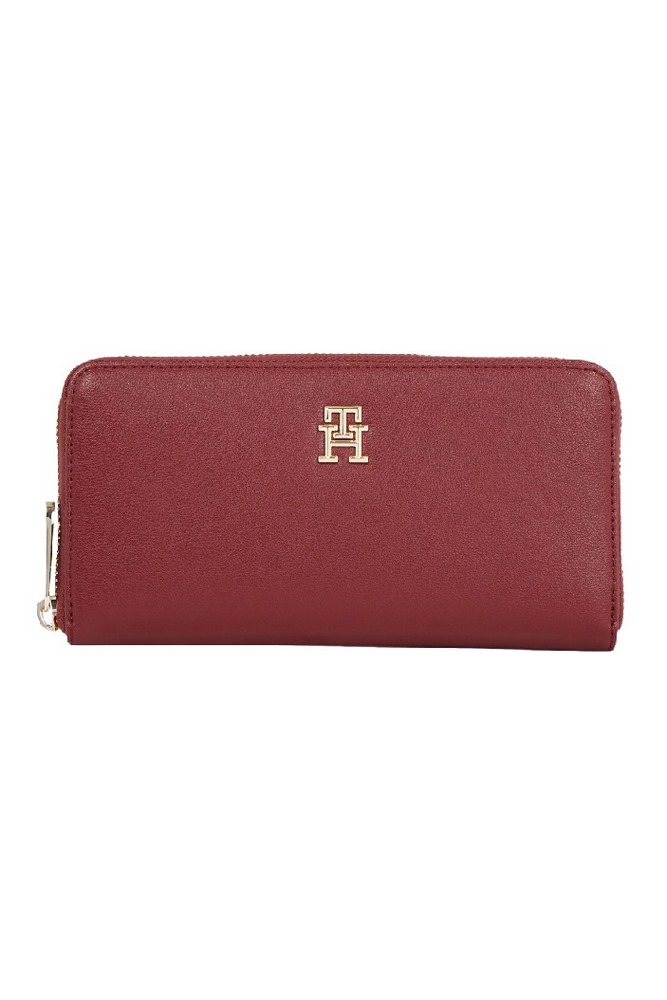 TOMMY HILFIGER POPPY PLUS LARGE ZA ΠΟΡΤΟΦΟΛΙ ΓΥΝΑΙΚΕΙΟ AUBERGINE